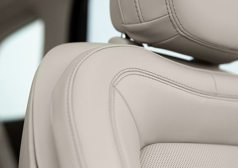Fine craftsmanship is shown through a detailed image of front-seat stitching. | Randy Marion Lincoln in Statesville NC