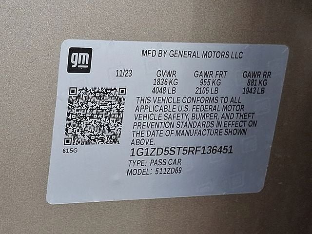 2024 Chevrolet Malibu LT 1LT