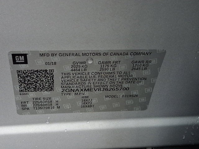 2018 Chevrolet Equinox Premier