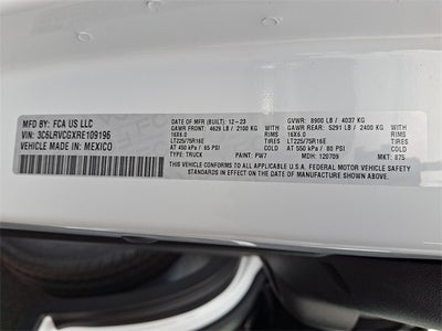 2024 RAM ProMaster 2500 High Roof 136 WB