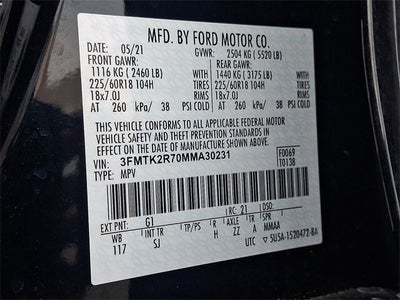 2021 Ford Mustang Mach-E California Route 1