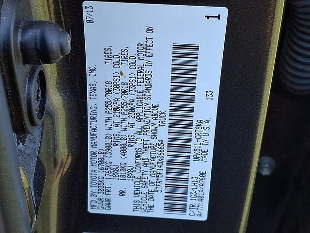 2013 Toyota Tundra Grade 4.6L V8