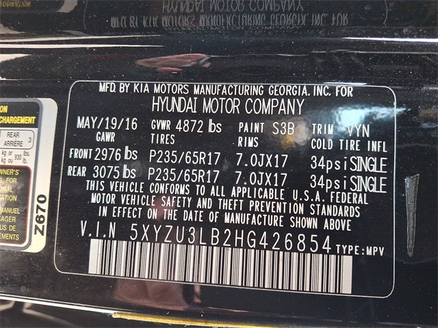 2017 Hyundai Santa Fe Sport 2.4 Base