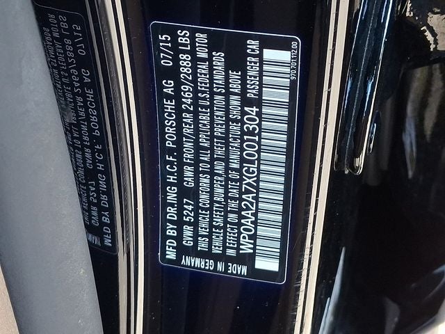 2016 Porsche Panamera Edition
