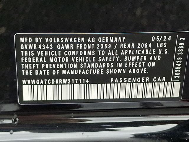 2024 Volkswagen Golf GTI 2.0T S