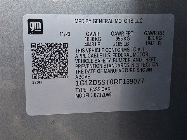 2024 Chevrolet Malibu LT 1LT