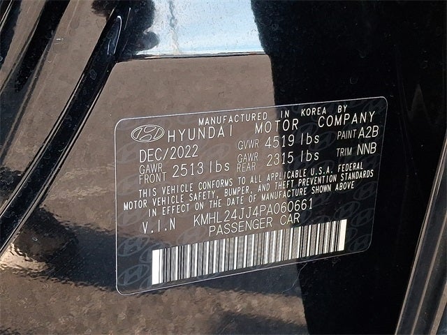 2023 Hyundai Sonata Hybrid Blue