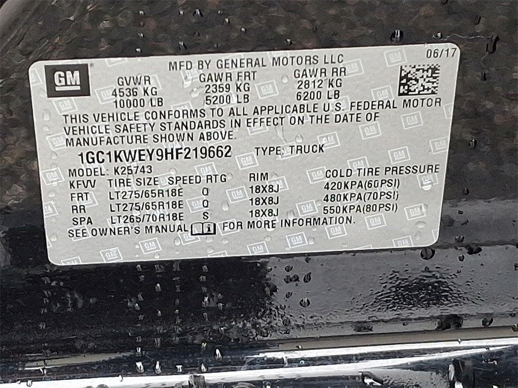 2017 Chevrolet Silverado 2500HD LTZ