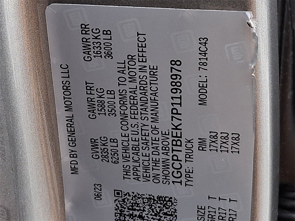 2023 Chevrolet Colorado Work Truck