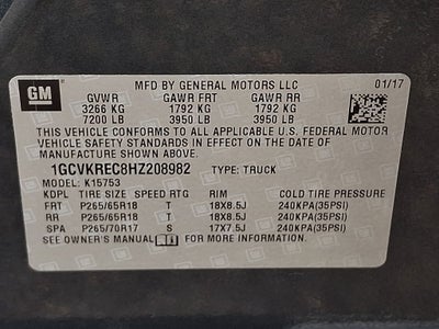 2017 Chevrolet Silverado 1500 LT LT2