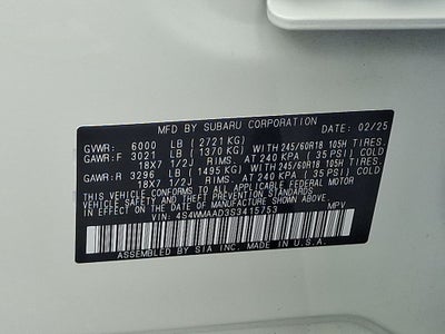 2025 Subaru Ascent Premium