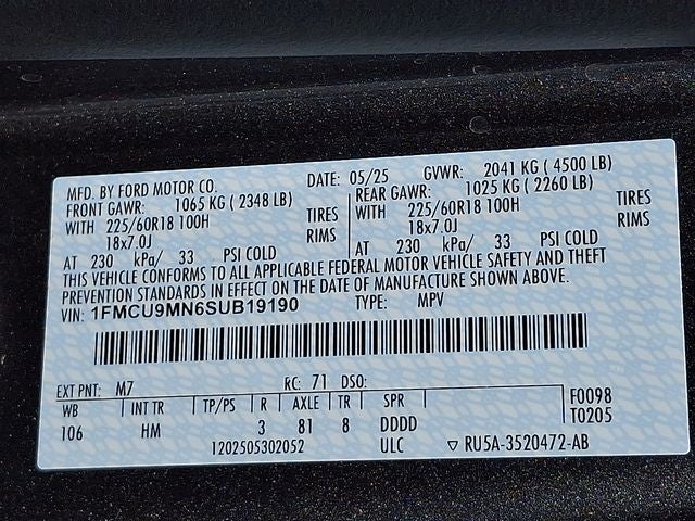 2025 Ford Escape ST-Line