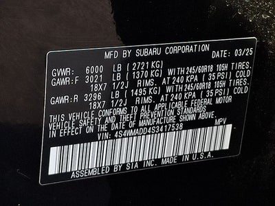 2025 Subaru Ascent Premium