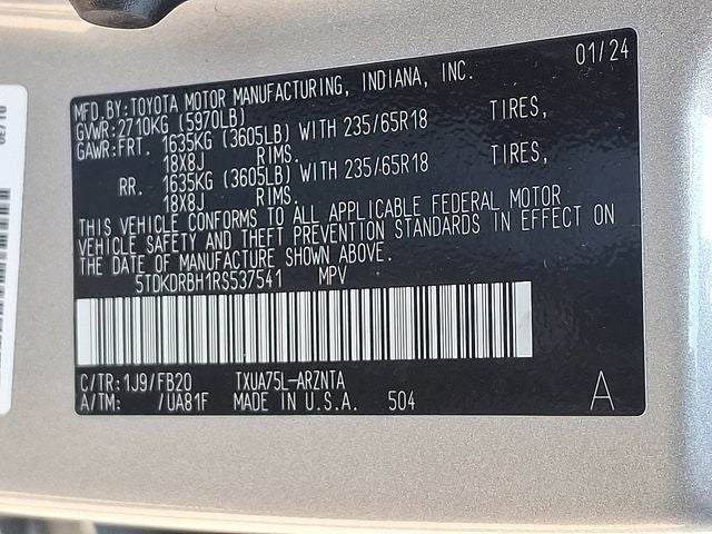 2024 Toyota Highlander XLE