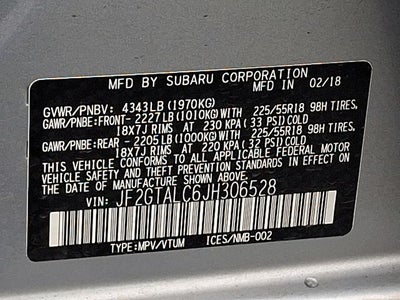 2018 Subaru Crosstrek 2.0i Limited