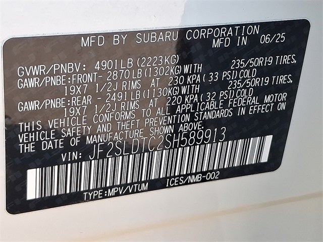 2025 Subaru Forester Touring