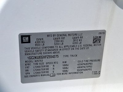 2015 Chevrolet Silverado 2500HD Work Truck