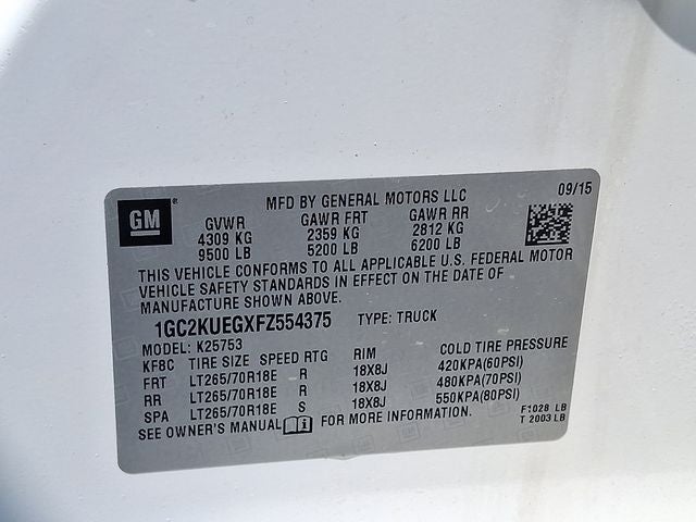 2015 Chevrolet Silverado 2500HD Work Truck