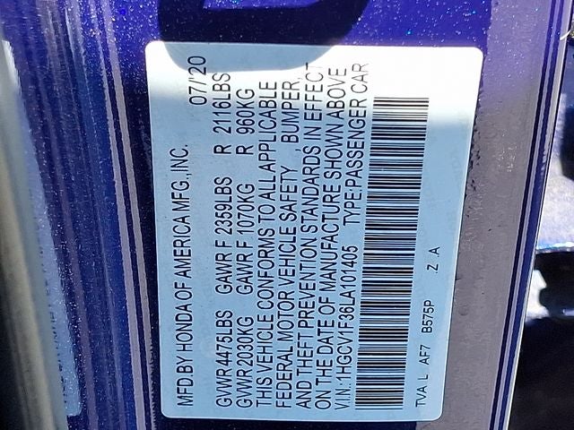 2020 Honda Accord Sport