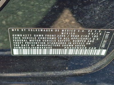 2014 Volkswagen Jetta 1.8T SE