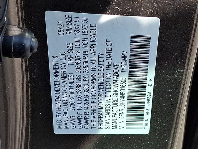 2022 Honda Odyssey EX-L