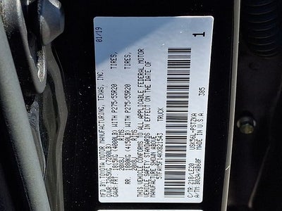 2019 Toyota Tundra Platinum 5.7L V8
