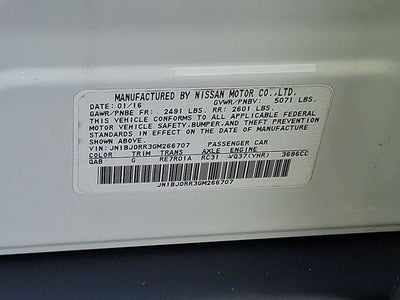 2016 INFINITI QX50 Base