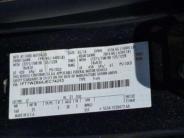 2018 Ford Super Duty F-250 Pickup XLT