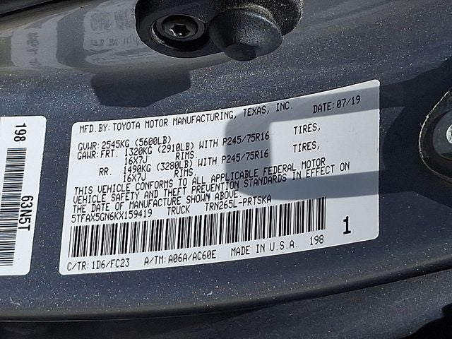 2019 Toyota Tacoma SR5