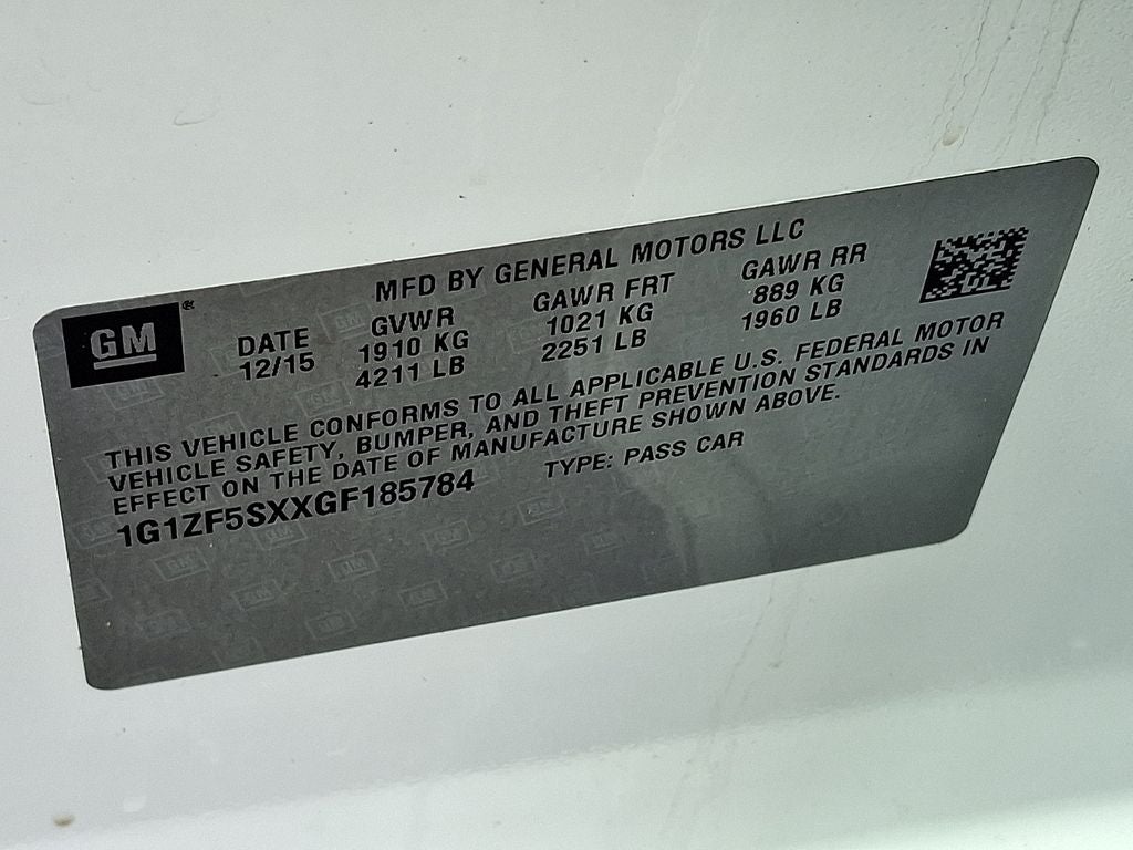 2016 Chevrolet Malibu LT 2LT