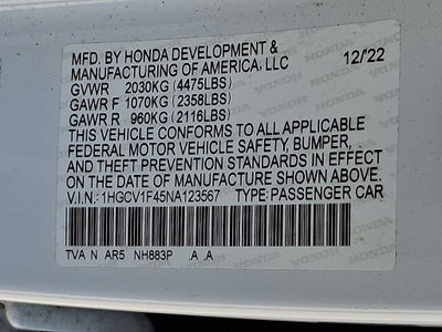 2022 Honda Accord Sport Special Edition