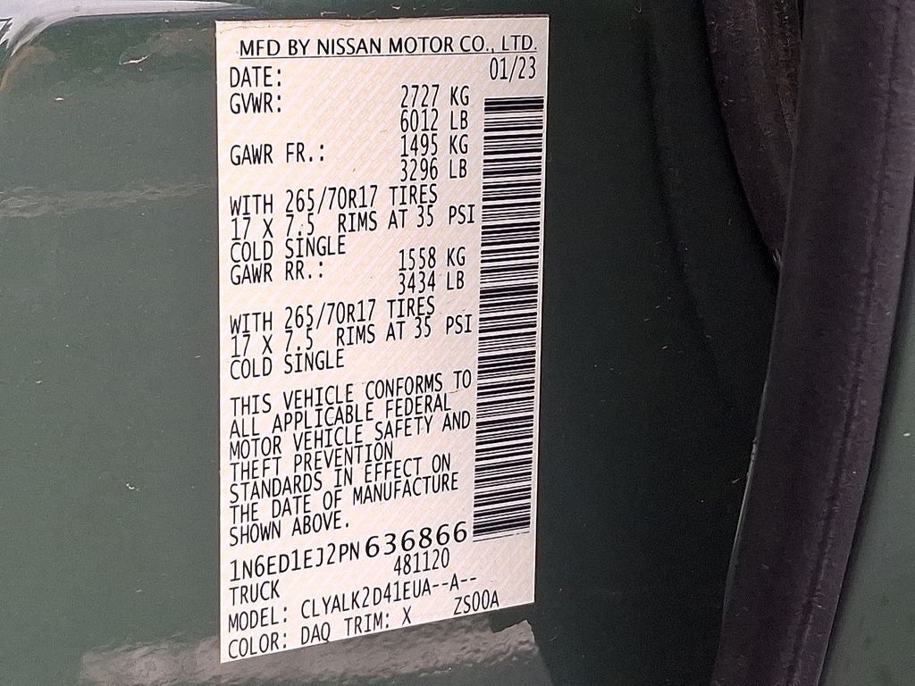 2023 Nissan Frontier PRO-X