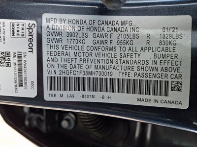 2021 Honda Civic EX