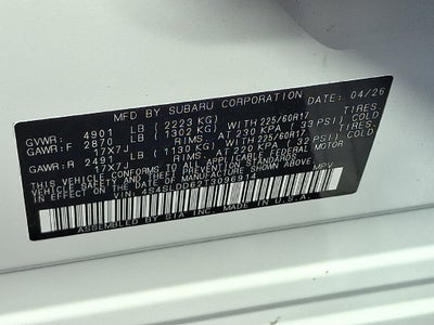 2026 Subaru Forester Premium