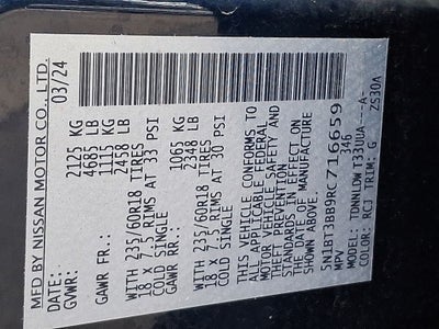 2024 Nissan Rogue SV