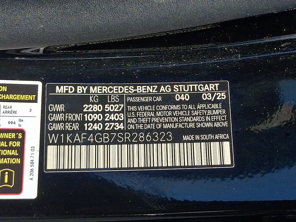 2025 Mercedes-Benz C-Class C 300