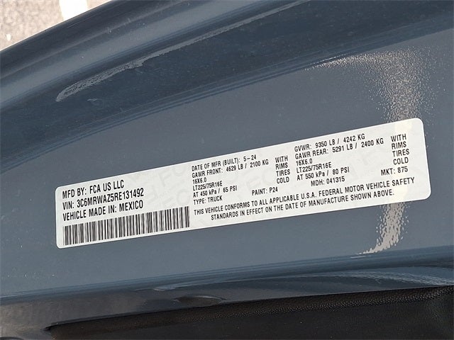 2024 RAM ProMaster 3500 EV Tradesman