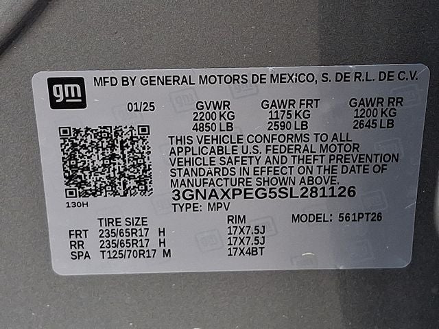2025 Chevrolet Equinox AWD LT