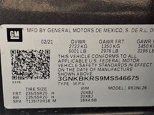 2021 Chevrolet Blazer AWD RS