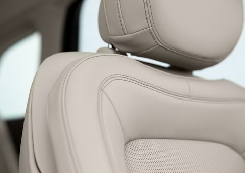 A detail shot of available leather-trimmed Perfect Position front seat shows off artistic details like luxe materials, precision stitching and supple curves | Randy Marion Lincoln in Statesville NC