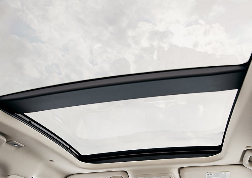 The available panoramic Vista Roof® is shown from inside a 2024 Lincoln Corsair® SUV. | Randy Marion Lincoln in Statesville NC
