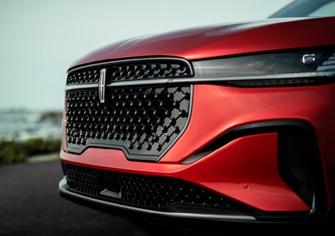 The sleek grille of a 2024 Lincoln Nautilus® SUV with the available Jet Appearance Package makes a bold statement. | Randy Marion Lincoln in Statesville NC