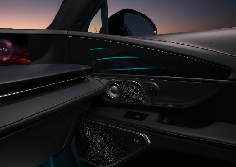 Selectable ambient lighting glows in the passenger door panel. | Randy Marion Lincoln in Statesville NC