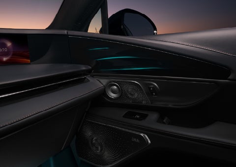 Selectable ambient lighting glows in the passenger door panel. | Randy Marion Lincoln in Statesville NC