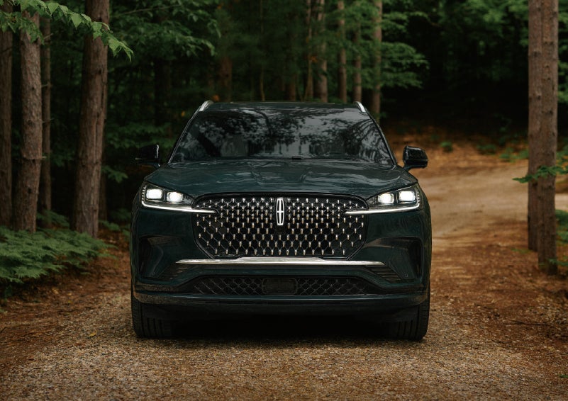 The front grille of a 2027 Lincoln Aviator® Black Label™ SUV is shown. | Randy Marion Lincoln in Statesville NC