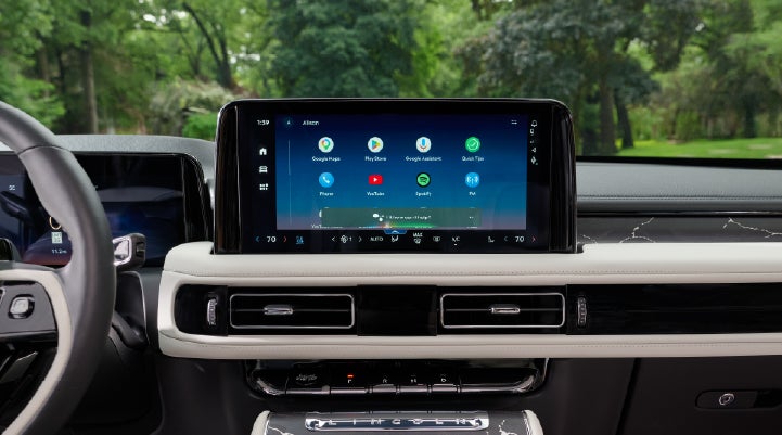 The center touchscreen inside a 2027 Lincoln Aviator® Black Label™ SUV | Randy Marion Lincoln in Statesville NC