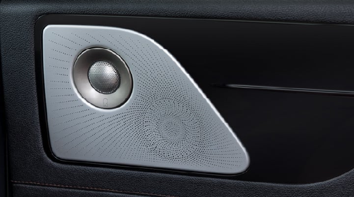 A close-up view of the available Revel® Ultima 3D Audio System. | Randy Marion Lincoln in Statesville NC