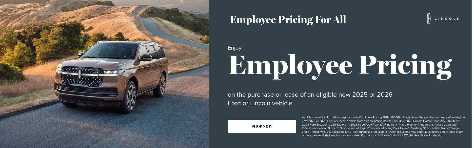 Lincoln Employee Pricing