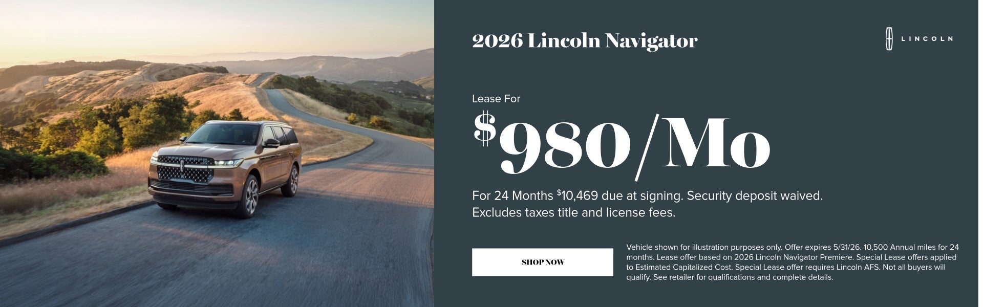 2026 Lincoln Navigator May Specials