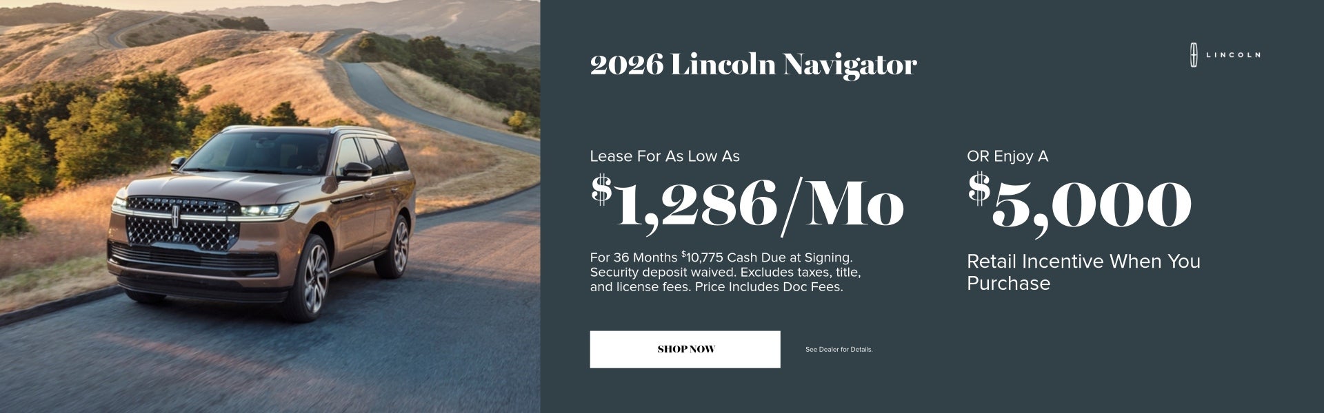 2026 Lincoln Navigator October Specials